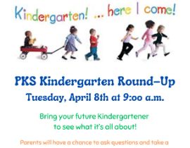  flyer for kindergarten round up